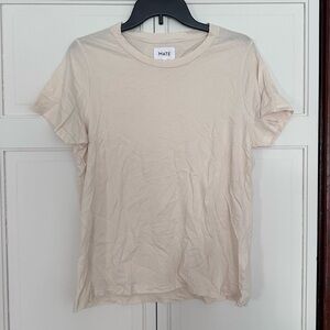 MATE the Label Cream Short Sleeve Tee